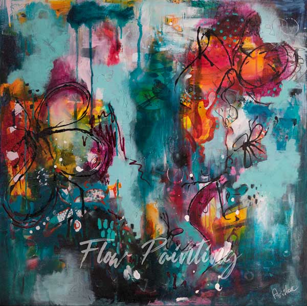 Follow Your Path - Mixed media abstract schilderij - Ariska Keldermann-Simons