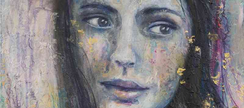 Workshop portret schilderen - gezicht detail