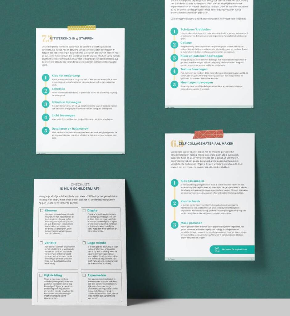Mixed Media Werkboek - checklists